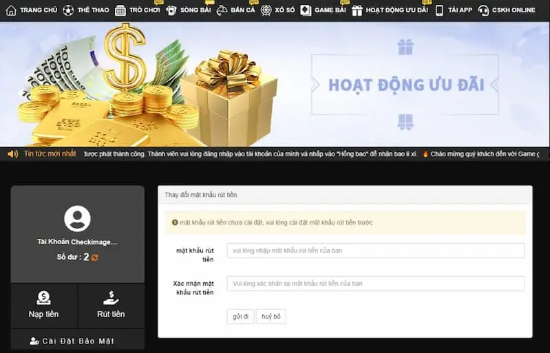 Hướng dẫn Rút Tiền nhà cái Rik88 - Bước Đầu Tiên Để Trải Nghiệm Chơi Game Thú Vị
