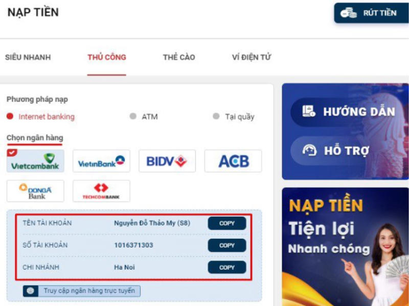 Hướng dẫn Rút Tiền nhà cái Rik88 - Bước Đầu Tiên Để Trải Nghiệm Chơi Game Thú Vị